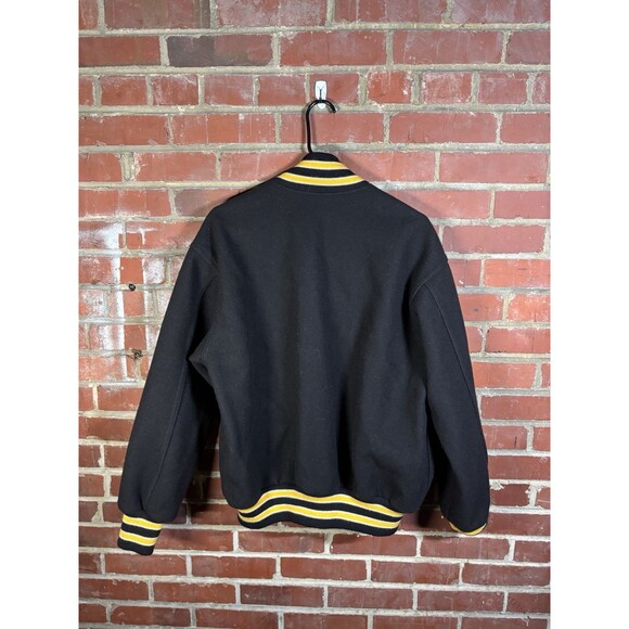 Vintage Y2k VCU Varsity Bomber Jacket Virginia Commonwealth USA D3 Size 44 - Picture 7 of 10